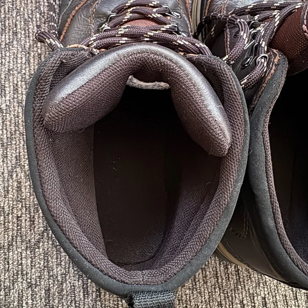 Timberland Boys Backroads A6098 Brown Lace Up Waterproof Hiking Boot Size 6
